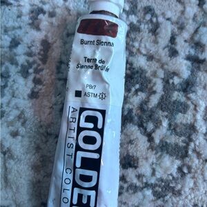 Golden Artist Colors Burnt Sienna Paint Tube